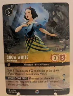 Snow White Well Wisher Enchanted 206/204 Rise of the Floodborn Disney Lorcana - Image 1