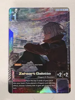 Gundam Card Game Zeheart Galette GD03-094 R+ Alt Art Foil - Image 1