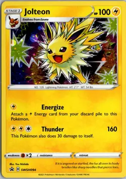 Jolteon Promo SWSH: Sword & Shield Promo Cards SWSH094 NM Pokemon - Image 1