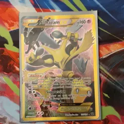 Pokemon Alakazam EX Secret Rare Full Art Holo 125/124 Fates Collide Psychic Card - Image 1