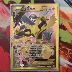 Pokemon Alakazam EX Secret Rare Full Art Holo 125/124 Fates Collide Psychic Card - Image 2
