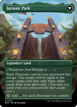 Welcome to . . . / Jurassic Park Jurassic World PLD Rare CARD ABUGames - Image 2