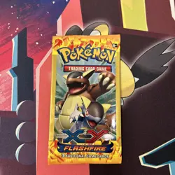 Pokemon XY Flashfire 3 Card Booster Pack Art Set Factory Sealed (4 Packs) +case - Image 5