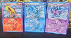 Pokemon Team Plasma Flareon 12/116 Vaporeon 20/116 Espeon 48/116 Card Lot 3 - Image 1