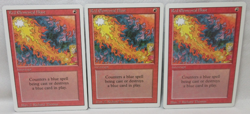 RED ELEMENTAL BLAST X3 MAGIC THE GATHERING REVISED VINTAGE MTG TRADING CARD #198 - Image 1