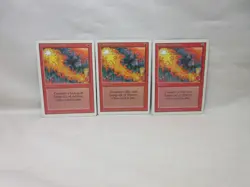 RED ELEMENTAL BLAST X3 MAGIC THE GATHERING REVISED VINTAGE MTG TRADING CARD #198 - Image 2