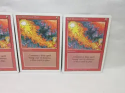 RED ELEMENTAL BLAST X3 MAGIC THE GATHERING REVISED VINTAGE MTG TRADING CARD #198 - Image 4