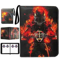 Football Card Binder with Sleeves, 400 Pockets Football Card Holder Protector... - Image 1