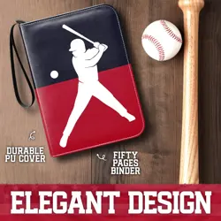 Baseball Card Binder - 900 Pockets for Card Storage With 20 Clear Top Loader ... - Image 2