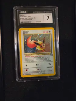 Pokemon TCG Eevee #11 Black Star Holo Promo Card 1999 WOTC CGC7 NOT PSA/BGS - Image 2