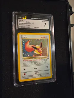 Pokemon TCG Eevee #11 Black Star Holo Promo Card 1999 WOTC CGC7 NOT PSA/BGS - Image 3