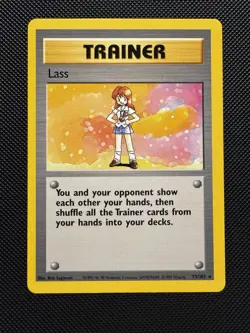 Pokemon TCG Lass 75/102 Base Set Rare Near Mint 1999 WoTC - Image 1