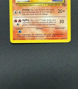 Pokemon TCG Rapidash 44/64 Jungle Set Uncommon Near Mint Unlimited 1999 WoTC - Image 4