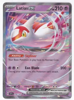 Pokemon Latias ex Surging Sparks 076/191 Holo Double Rare - NM - Image 1
