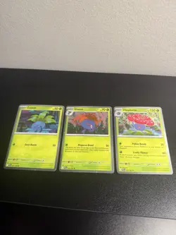 Oddish Gloom Vileplume Cosmos Holo Set Phantasmal Flames Pokemon Master Promo - Image 2