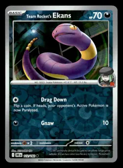 Pokemon Team Rocket's Ekans #112/182 tcg Near Mint or Better - Image 1