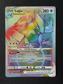 Pokemon TCG - Lugia VSTAR Rainbow 202/195 - Image 1