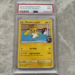 2020 Pokemon Futsall Pikachu On The Ball 001/005 - PSA 9 - Image 1