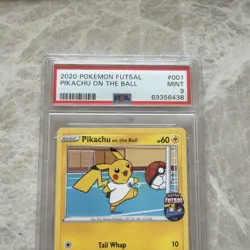 2020 Pokemon Futsall Pikachu On The Ball 001/005 - PSA 9 - Image 2