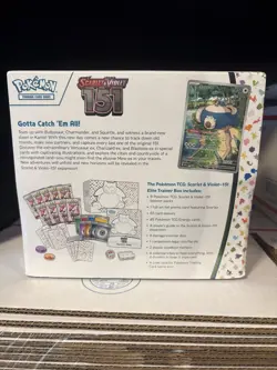 Pokemon 151 Elite Trainer Box Sealed ETB Scarlet Violet with Plastic Case - Image 5