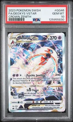 PSA 10 DEOXYS VSTAR GG46 CROWN ZENITH POKEMON GEM MINT - Image 1