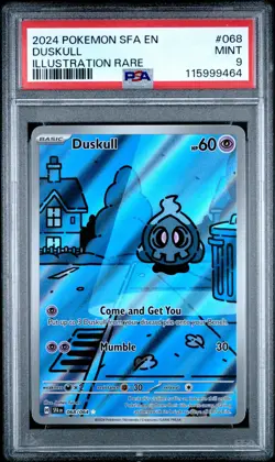 2024 POKEMON SFA EN-SHROUDED FABLE ILLUSTRATION RARE #068 DUSKULL PSA 9 - Image 1