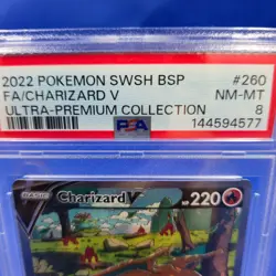 PSA 8 Charizard V SWSH260 Black Star Promo 2022 Ultra Premium Collection Pokemon - Image 3