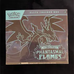 Pokemon Mega Evolution Phantasmal Flames Elite Trainer Box Mega Charizard Gengar - Image 1