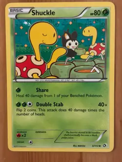 Shuckle 3/113 Regular Uncommon LP - Legendary Treasures 2013 - Pokemon TCG - Image 1