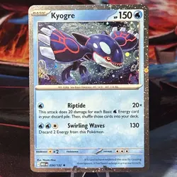 Pokemon Mega Evolution - 034/132 Kyogre Cosmos Holo Knockout Exclusive + sticker - Image 1