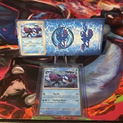 Pokemon Mega Evolution - 034/132 Kyogre Cosmos Holo Knockout Exclusive + sticker - Image 3