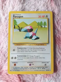 1999 Pokemon Porygon 039/102 Base Set Regular - Image 1