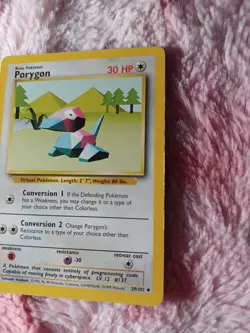 1999 Pokemon Porygon 039/102 Base Set Regular - Image 3
