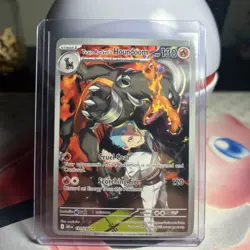 Pokemon Team Rocket's Houndoom Illustration Rare Holo 191/182 Sv10 130HP - Image 1