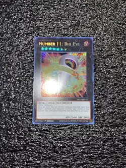 Yugioh! Number 11: Big Eye MP25-EN133 Prismatic Secret Rare 1st Edition NM - Image 1