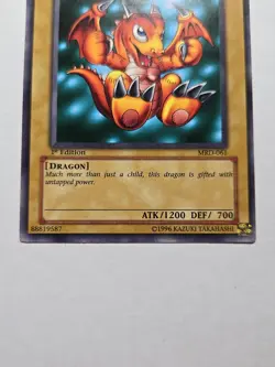 Yu-Gi-Oh! TCG Baby Dragon Metal Raiders MRD-E061 1st Edition Common - Image 3