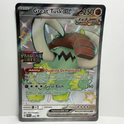 Great Tusk EX 072 SV: Scarlet & Violet Promo Card Holo 2024 - Image 1