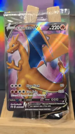 Charizard V SWSH050 SWSH: Sword & Shield Promo Cards Holo SEALED LP - Image 1