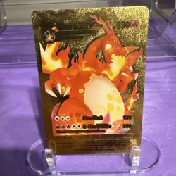 Pokemon Charizard VMAX Gold Foil Card - Image 1