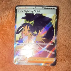 Pokemon Iris's Fighting Spirit 180/159 JGM Full Art Holo Trainer-Supporter Card - Image 1