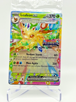 Pokemon Card Leafeon Ex 006/131 Stamped Scarlet Violet Prismatic Evolutions - Image 1