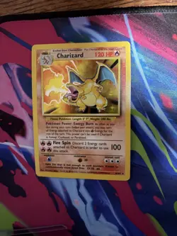 Charizard 4/102 Base Set Holo Rare 120 HP English Wizards Pokemon TCG Card - Image 1