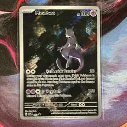 Pokemon Mewtwo SV: Scarlet & Violet Promo Holo Basic 130 HP 052 Psyslash Card - Image 1