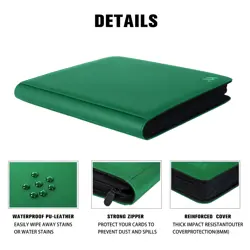 Premium 1000+ Pockets Card Binder,16 Pockets Trading Card Binder Ringless Sid... - Image 5