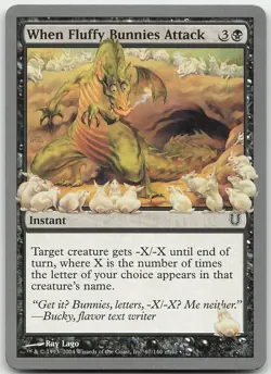 When Fluffy Bunnies Attack 67 Common Unhinged NM MTG - Image 1