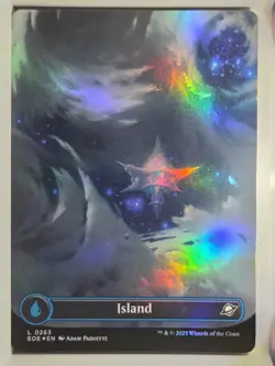 Island (Borderless & Foil) - L263 - MTG - Edge of Eternities (EOE) - Image 1