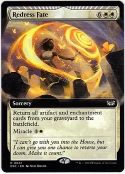 MTG Duskmourn Redress Fate Extended Art Commander (Rare) - Image 1