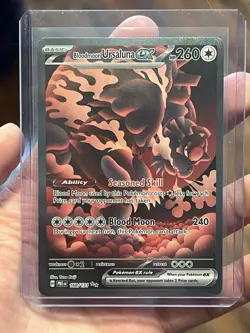 Pokemon Bloodmoon Ursaluna EX 168/131 Sv: Prismatic Evolutions Holo Rare - Image 2