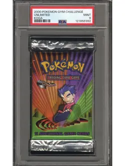 2000 Pokemon Gym Challenge Pack PSA 9 Koga Artwork - Image 1