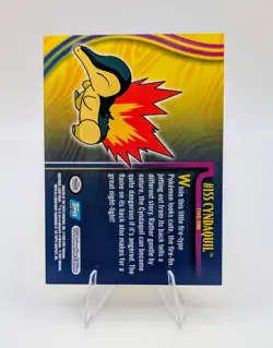 2001 Topps Johto Series Pokemon: Cyndaquil #155 - Image 2